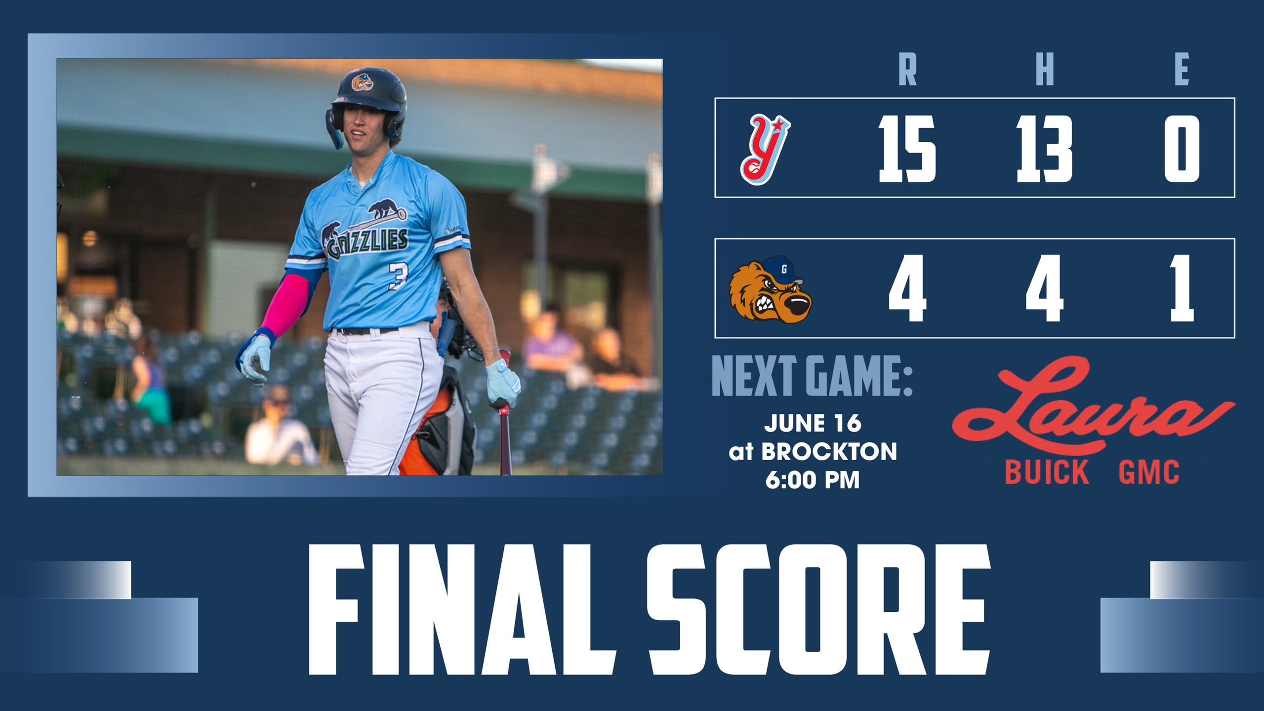 Grizzlies Blitzed by Y&rsquo;alls in Rubber Game